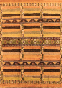 Oriental Orange Industrial Rug, urb1287org