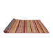 Sideview of Mid-Century Modern Orange Oriental Rug, urb1288