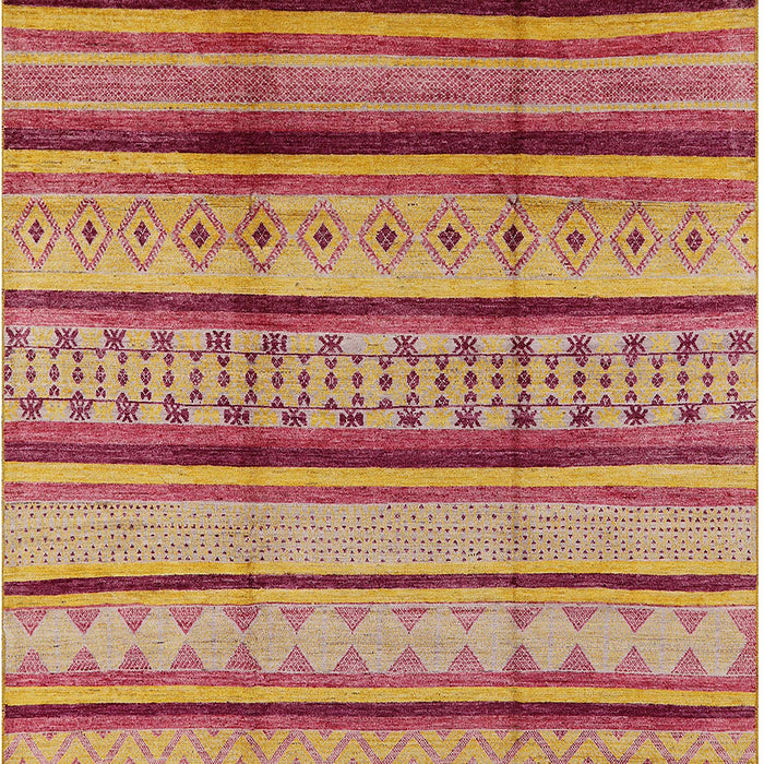 Mid-Century Modern Orange Oriental Rug, urb1288