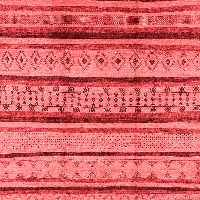 Machine Washable Oriental Red Industrial Rug, wshurb1288red