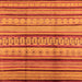 Square Oriental Orange Industrial Rug, urb1288org