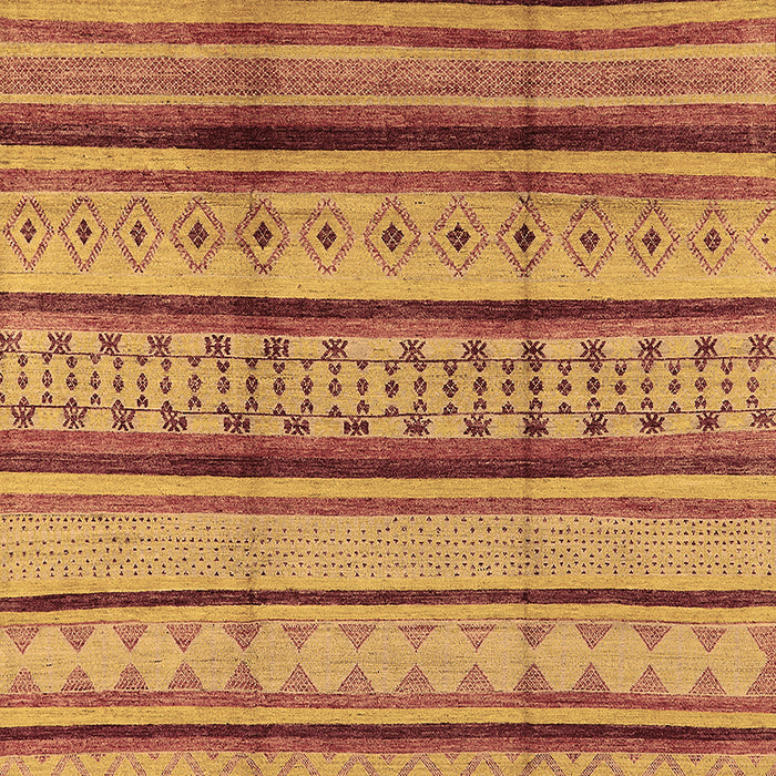 Machine Washable Oriental Brown Industrial Rug, wshurb1288brn