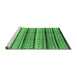 Sideview of Machine Washable Oriental Emerald Green Industrial Area Rugs, wshurb1288emgrn