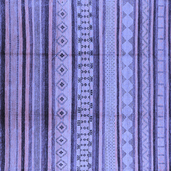 Square Machine Washable Oriental Blue Industrial Rug, wshurb1288blu