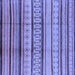 Square Machine Washable Oriental Blue Industrial Rug, wshurb1288blu