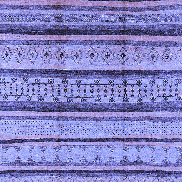 Machine Washable Oriental Blue Industrial Rug, wshurb1288blu