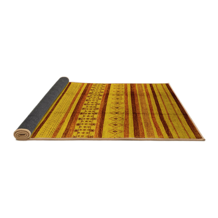 Sideview of Oriental Yellow Industrial Rug, urb1288yw