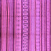Square Machine Washable Oriental Purple Industrial Area Rugs, wshurb1288pur