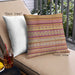 Front View of Mid-Century Modern Urban Square Orange Throw Pillow, 18 inch by 18 inch, pwurb1288