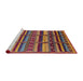 Sideview of Machine Washable Industrial Modern Dark Raspberry Purple Rug, wshurb1289