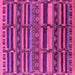 Square Oriental Pink Industrial Rug, urb1289pnk