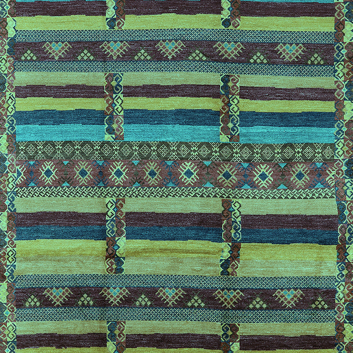 Oriental Turquoise Industrial Rug, urb1289turq