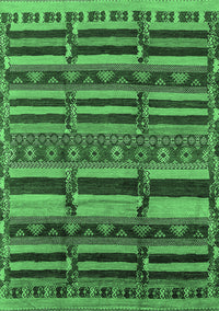 Oriental Emerald Green Industrial Rug, urb1289emgrn