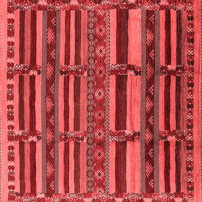 Machine Washable Oriental Red Industrial Rug, wshurb1289red