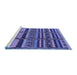 Sideview of Machine Washable Oriental Blue Industrial Rug, wshurb1289blu