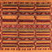 Square Oriental Orange Industrial Rug, urb1289org