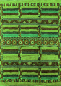 Oriental Green Industrial Rug, urb1289grn