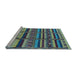 Sideview of Machine Washable Oriental Light Blue Industrial Rug, wshurb1289lblu