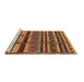 Sideview of Machine Washable Oriental Brown Industrial Rug, wshurb1289brn