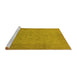 Sideview of Machine Washable Oriental Yellow Industrial Rug, wshurb1290yw