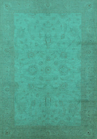 Oriental Turquoise Industrial Rug, urb1290turq