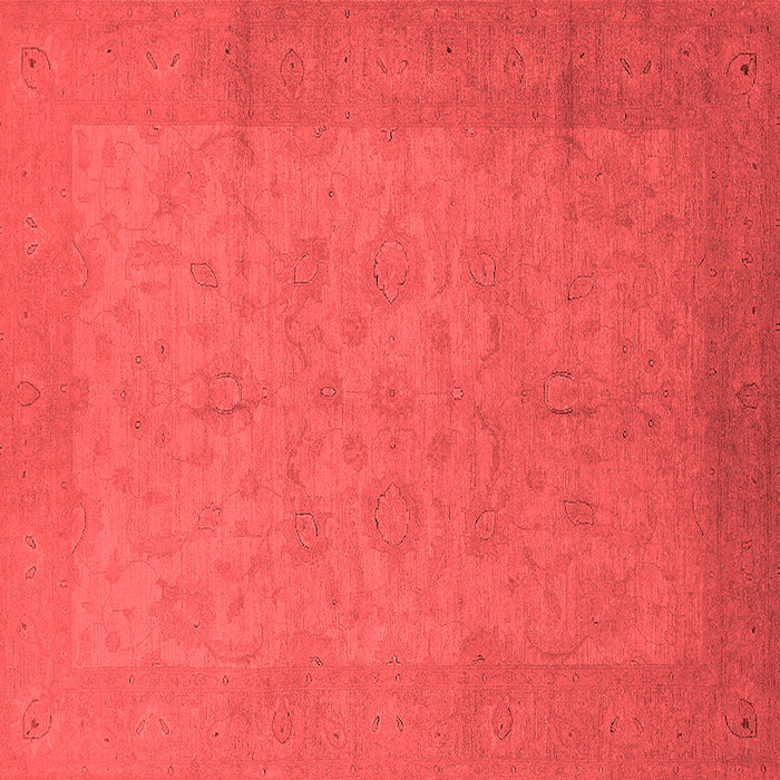 Machine Washable Oriental Red Industrial Rug, wshurb1290red