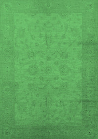 Oriental Emerald Green Industrial Rug, urb1290emgrn