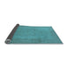 Sideview of Oriental Light Blue Industrial Rug, urb1290lblu