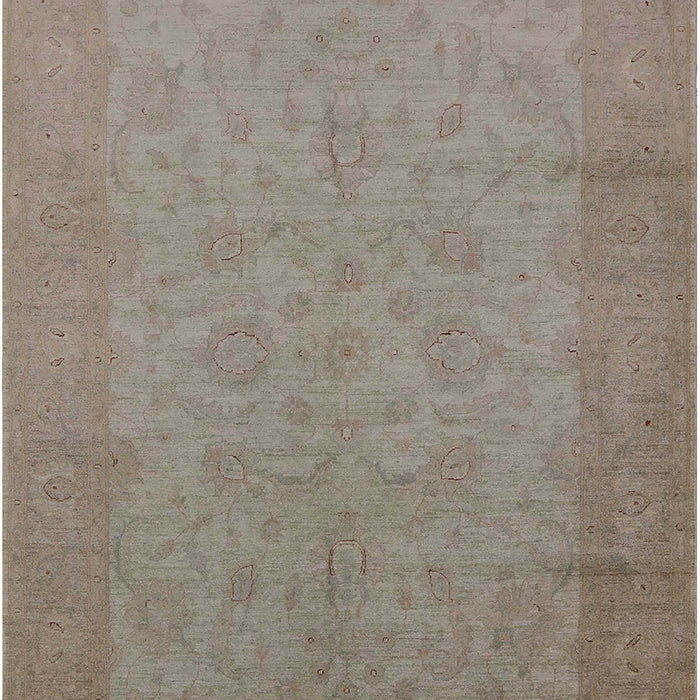 Mid-Century Modern Dark Almond Brown Oriental Rug, urb1290