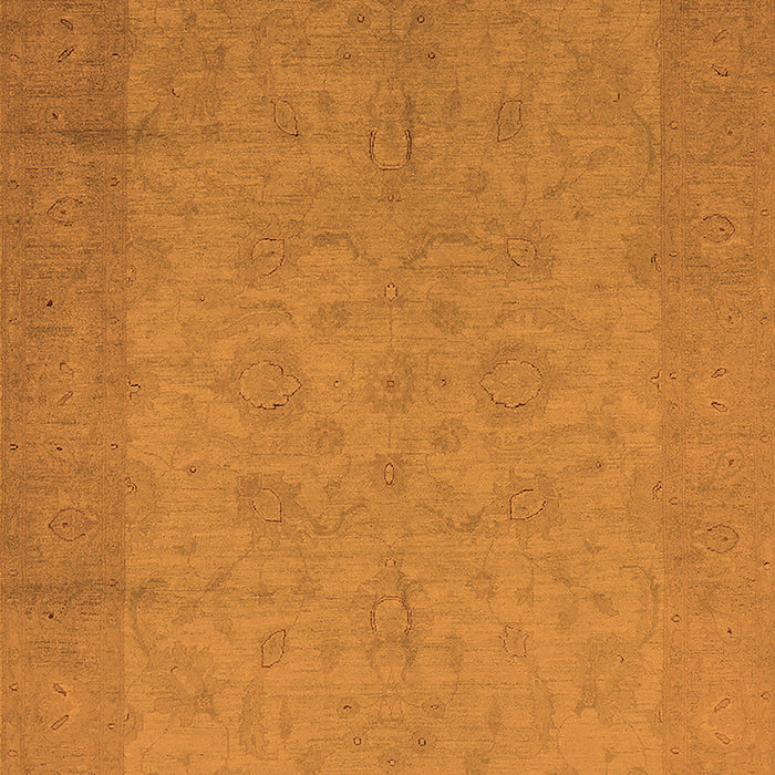 Machine Washable Oriental Orange Industrial Area Rugs, wshurb1290org