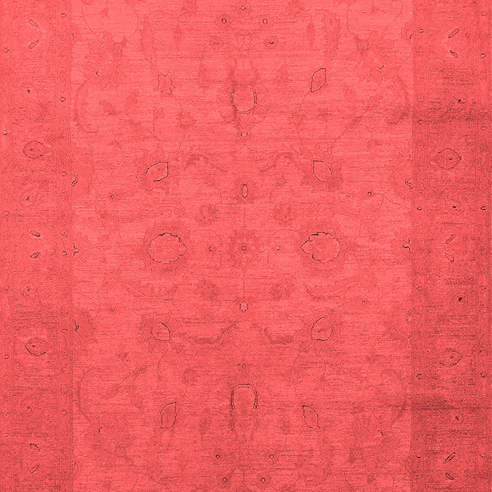 Machine Washable Oriental Red Industrial Rug, wshurb1290red