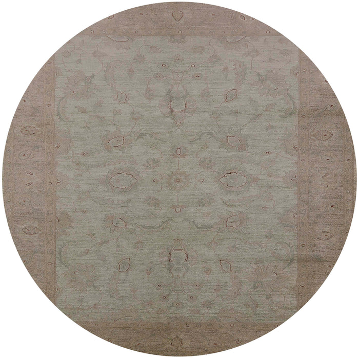 Round Machine Washable Industrial Modern Dark Almond Brown Rug, wshurb1290