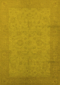 Oriental Yellow Industrial Rug, urb1290yw