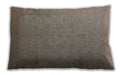 Mid-Century Modern Urban Dark Almond Brown Lumbar Throw Pillow, 13 inch by 19 inch, lburb1290