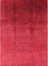 Machine Washable Industrial Modern Red Rug, wshurb1291