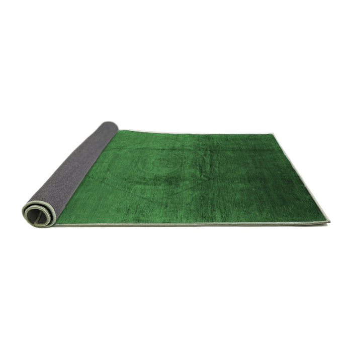Sideview of Oriental Emerald Green Industrial Rug, urb1291emgrn
