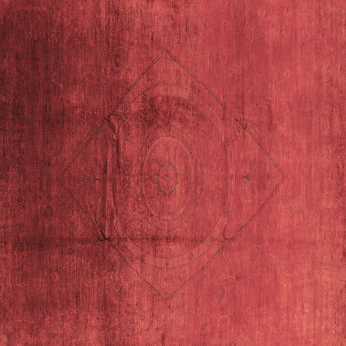 Square Oriental Brown Industrial Rug, urb1291brn