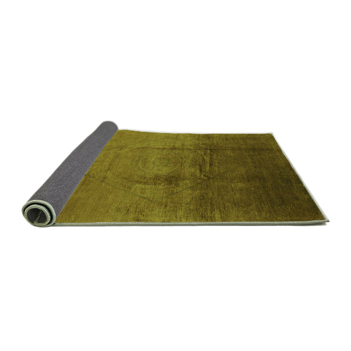 Sideview of Oriental Green Industrial Rug, urb1291grn