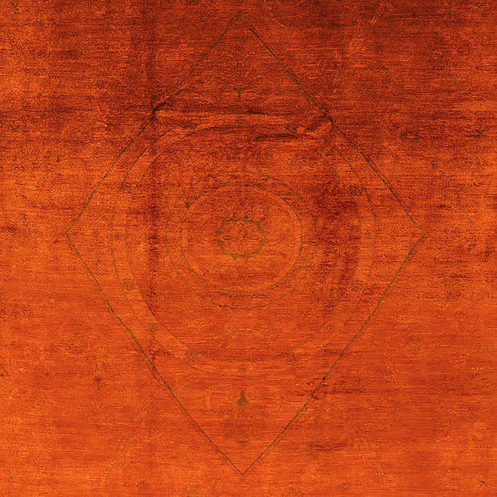 Oriental Yellow Industrial Rug, urb1291yw