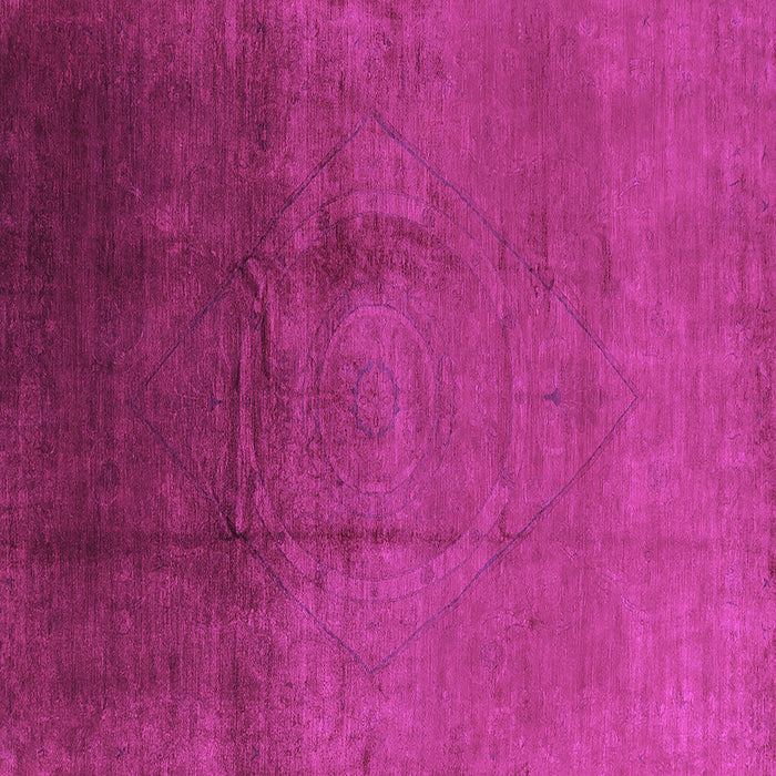 Square Machine Washable Oriental Purple Industrial Area Rugs, wshurb1291pur