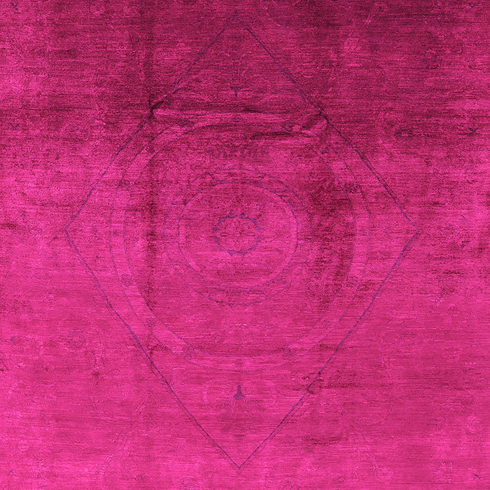 Machine Washable Oriental Pink Industrial Rug, wshurb1291pnk