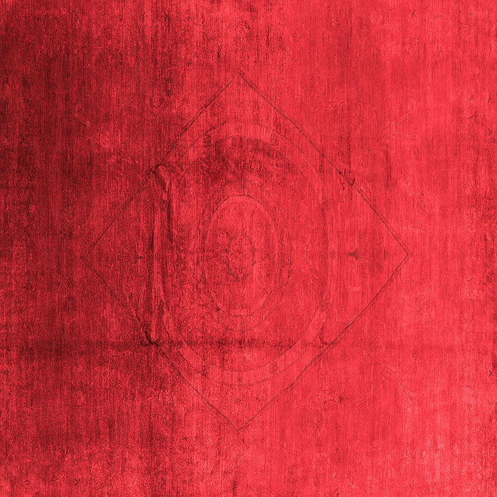 Machine Washable Oriental Red Industrial Rug, wshurb1291red