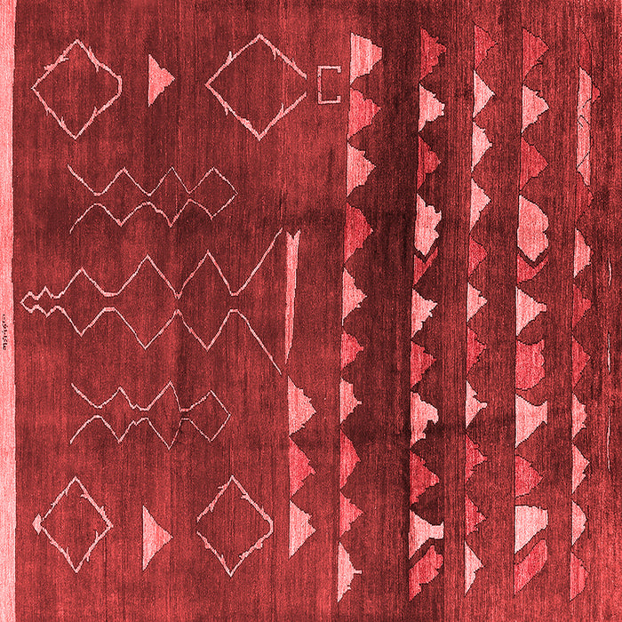 Machine Washable Oriental Red Industrial Rug, wshurb1292red