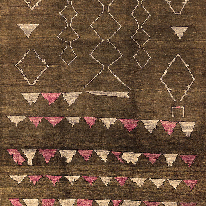 Oriental Brown Industrial Rug, urb1292brn