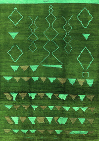 Oriental Green Industrial Rug, urb1292grn