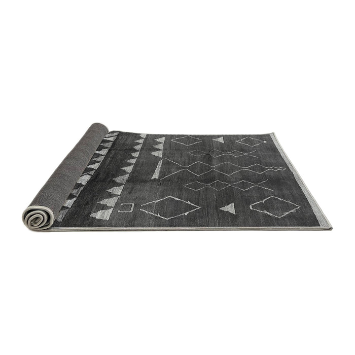Sideview of Oriental Gray Industrial Rug, urb1292gry