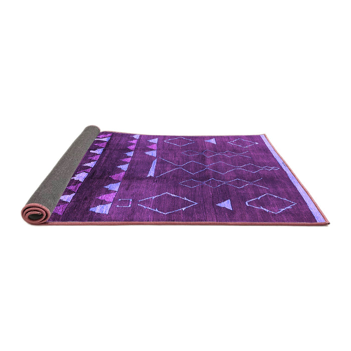 Sideview of Oriental Purple Industrial Rug, urb1292pur