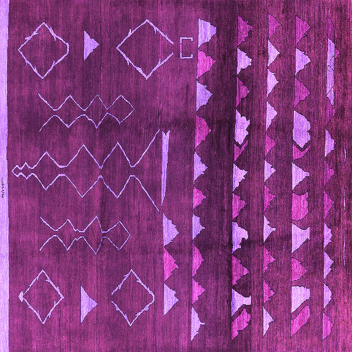 Square Oriental Pink Industrial Rug, urb1292pnk