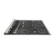 Sideview of Machine Washable Oriental Gray Industrial Rug, wshurb1292gry