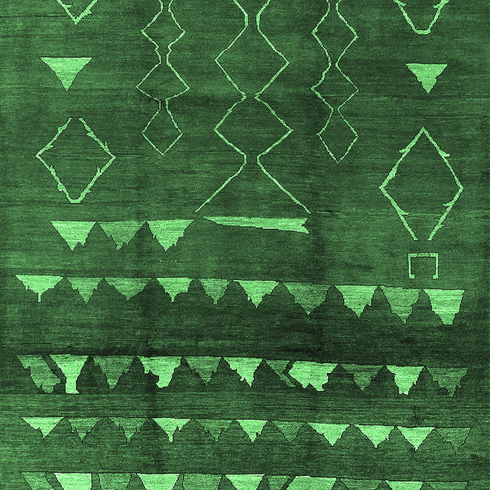 Oriental Emerald Green Industrial Rug, urb1292emgrn